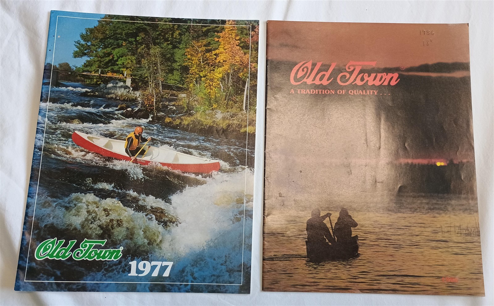 Vintage Old Town Canoe Company Lot Catalog Brochure 1977 1981 1982 1986