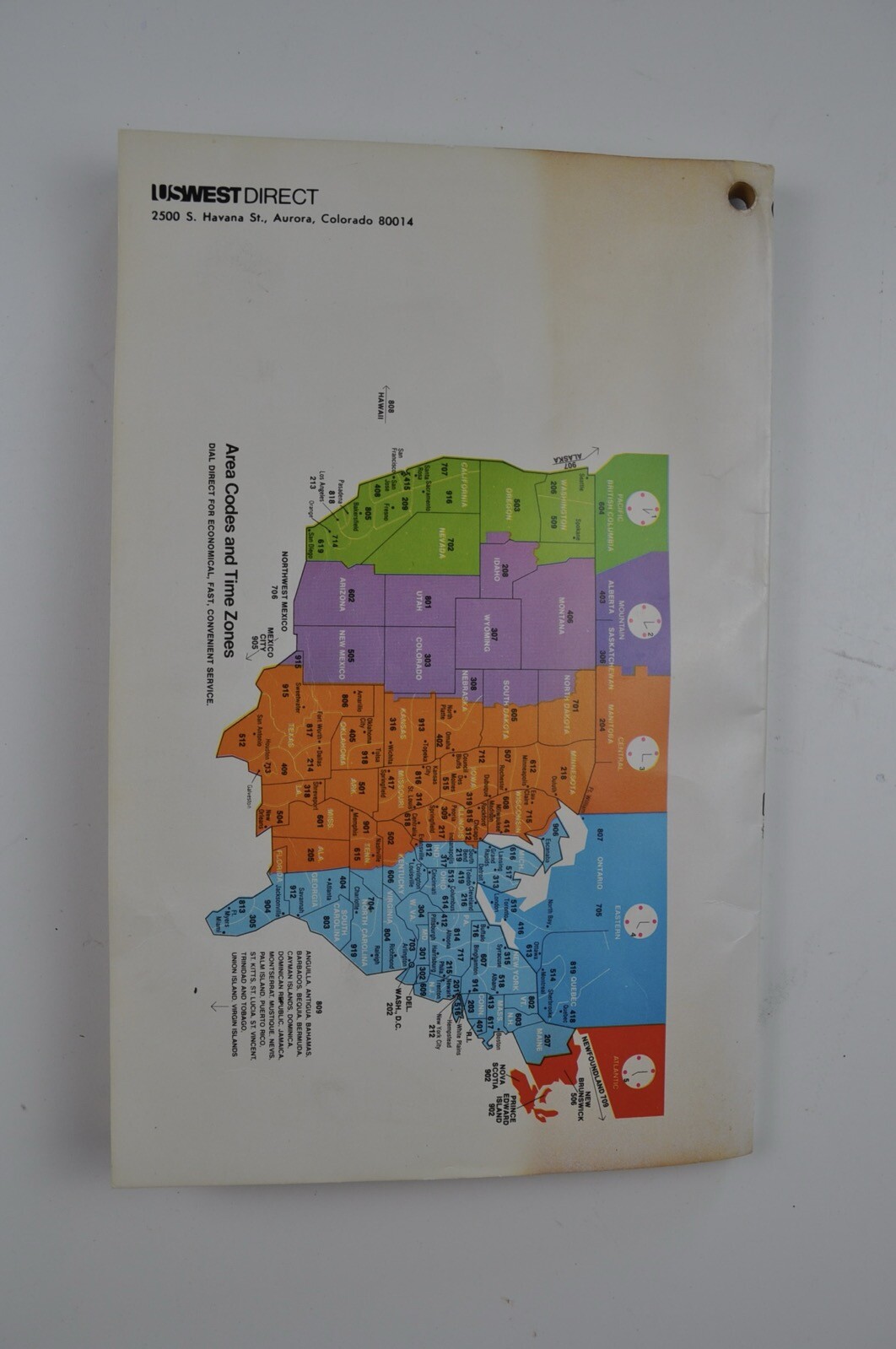 Vintage Phone Book Trinidad Colorado 1984 Mountain Bell Telephone Directory