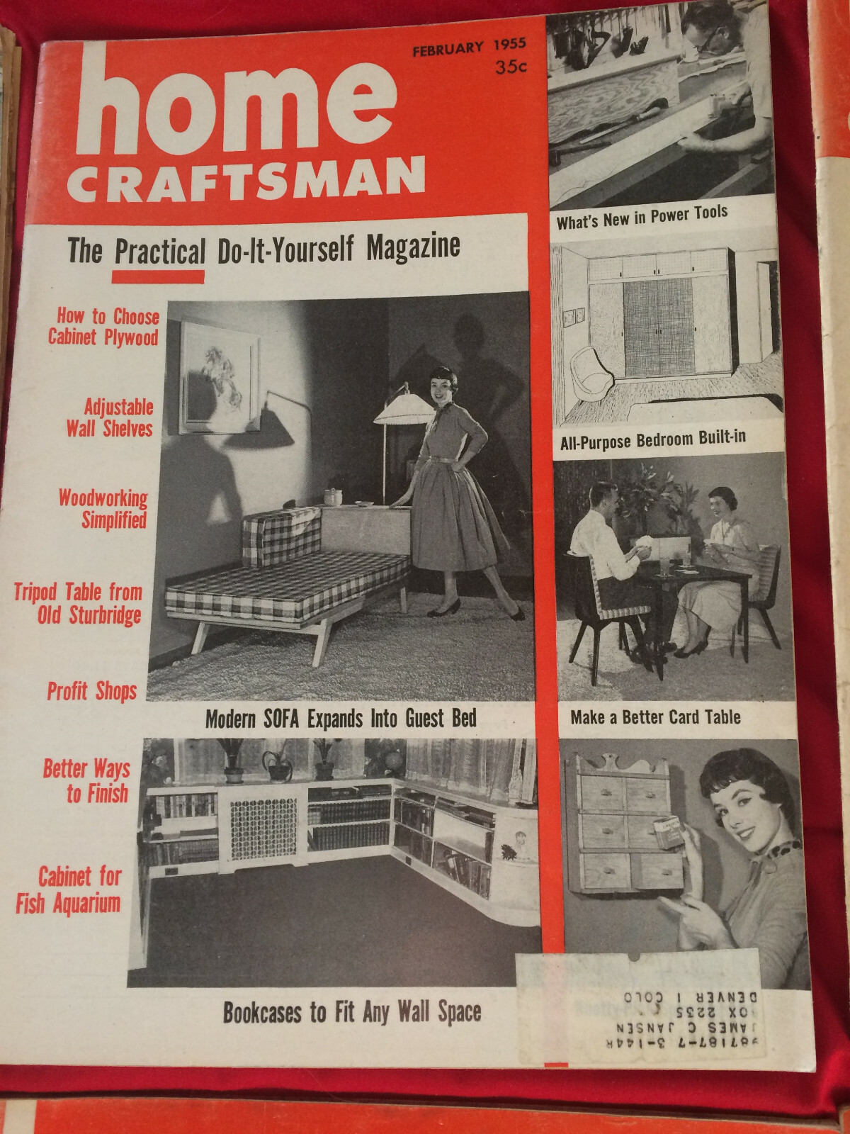 Vtg HOME CRAFTSMAN Magazines 1953-1956 Lot of 6