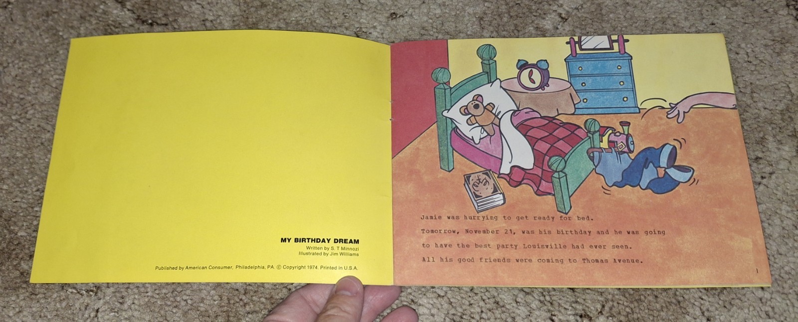Vintage 1974 My Birthday Dream 12 Page Mailed Booklet