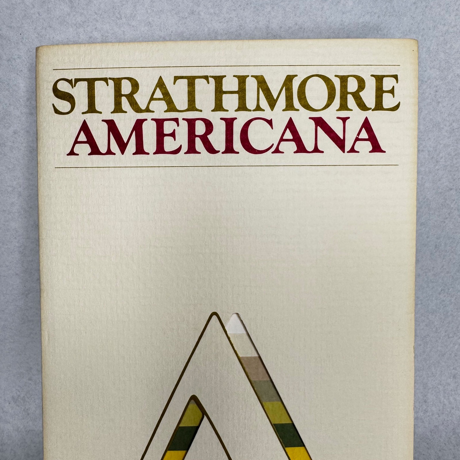 c.1974 Strathmore Americana Paper Swatch Book Felt-Marked Color Samples
