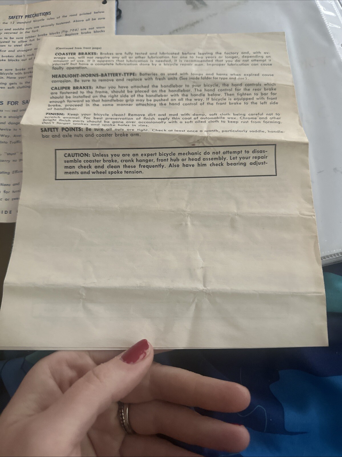 How To Assemble Adjust And Maintain Your Lightweight Bicycle Manuals Vintage