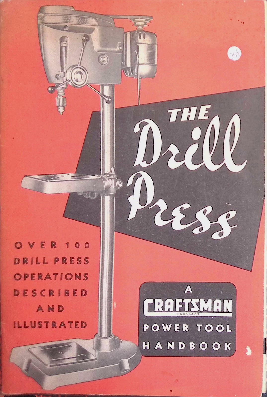 Craftsman “The Drill Press” Handbook 1950s Sears Machinist Vintage Guide Tools