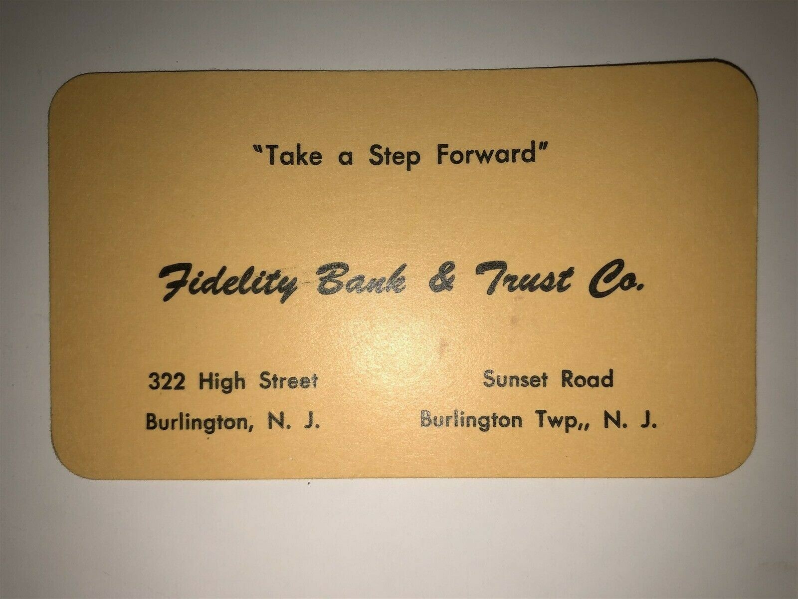 1977 Spring Dance Burlington County Ticket Roebling American Legion NJ Vtg