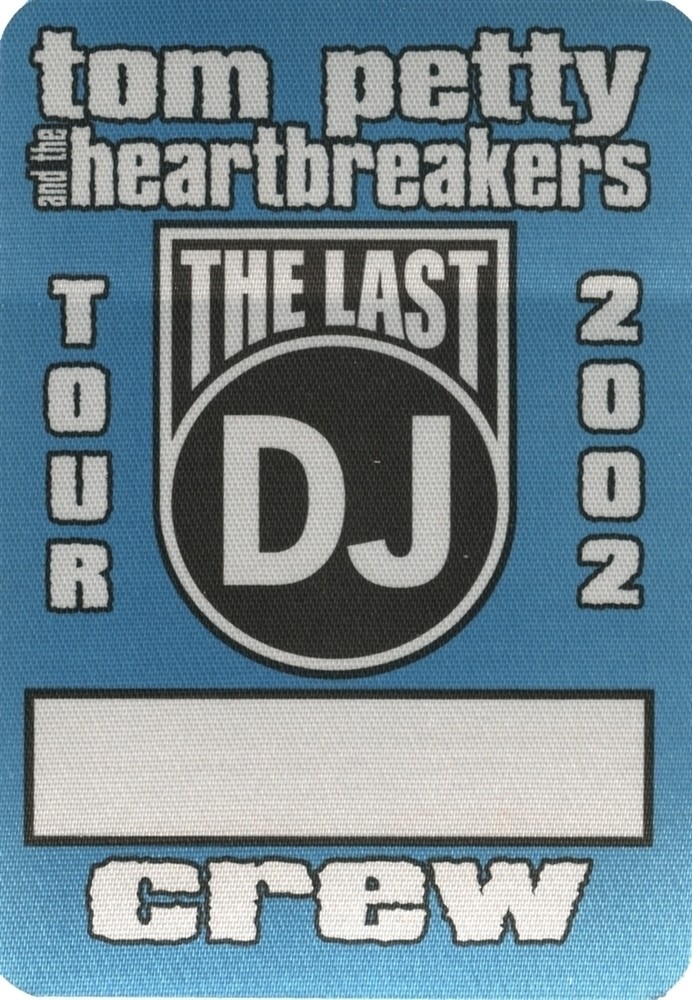 Tom Petty & the Heartbreakers 2002 The Last DJ concert tour Crew Backstage Pass