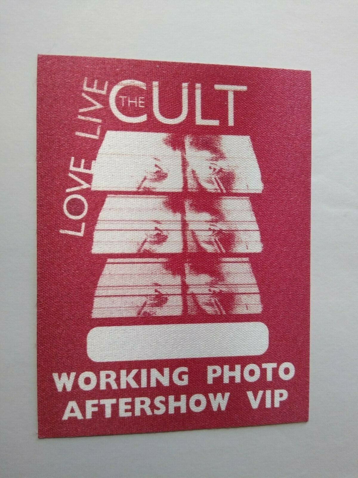 The Cult Love Live Backstage Pass Original VIP Hard Rock Music Concert Tour 2009