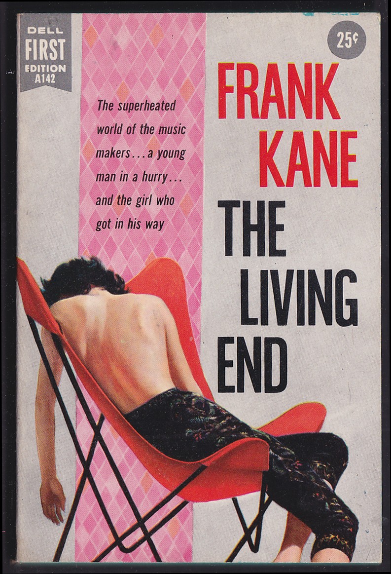 Frank Kane: The Living End: Dell 1st edition PBO A142 topless GGA from back