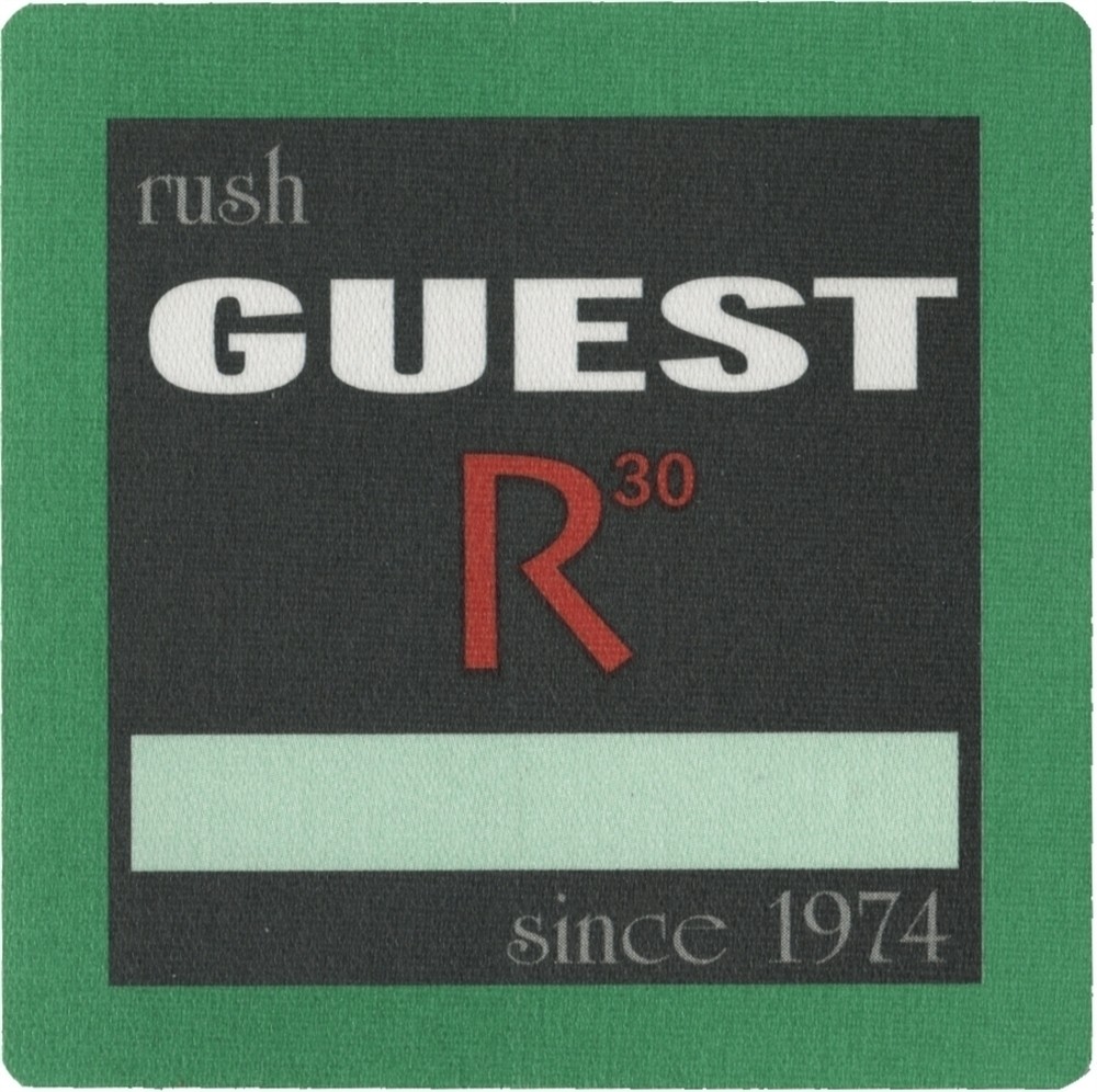 Rush 2004 30th Anniversary concert tour collectible Band Guest Backstage Pass