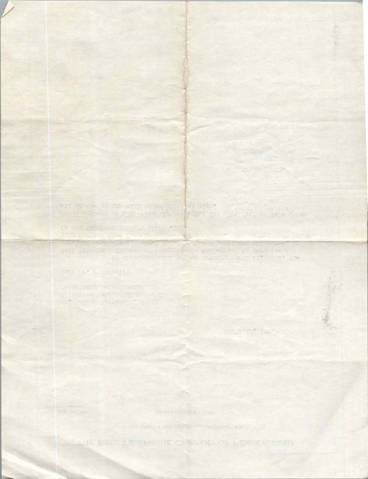 1961 Bell Telephone Co PA Letter Catawissa Mutual Purchase $1000 Spruth Signed