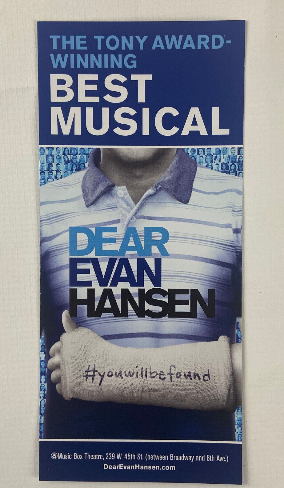 Dear Evan Hansen 2022 Ad Flyer Broadway NYC New York City Advertisement Ads