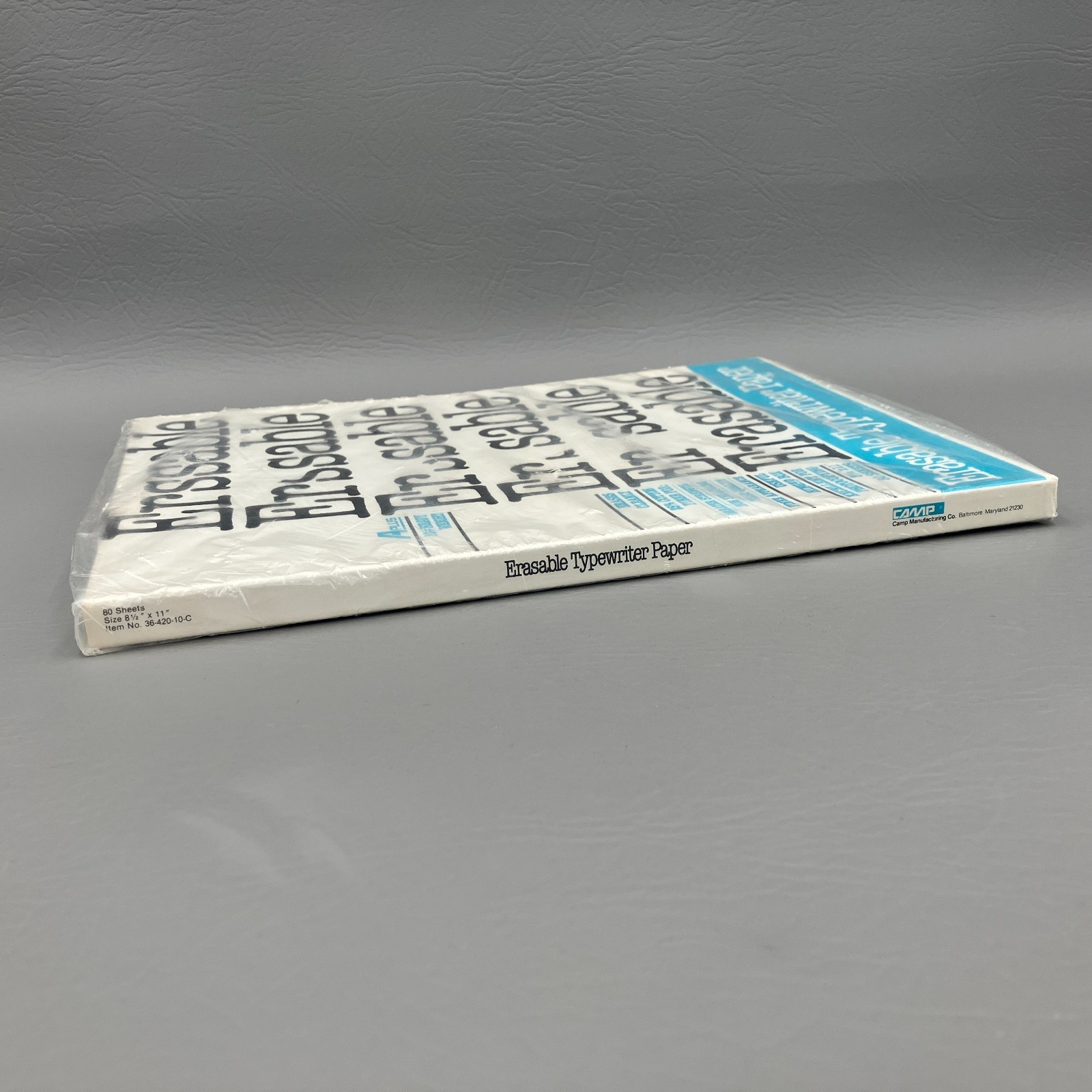 Vintage Erasable Bond Typing Paper 20 lb Heavy Weight 8.5 x 11″ SEALED 80 Sheets