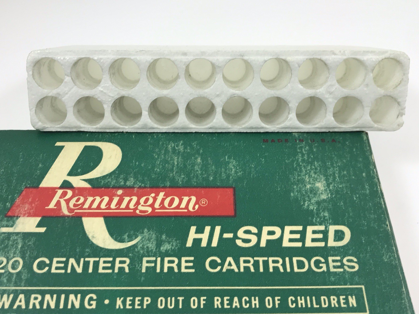EMPTY Remington 6mm Rem Green Box Man Cave Decor 1964-1973 Vintage NO AMMO