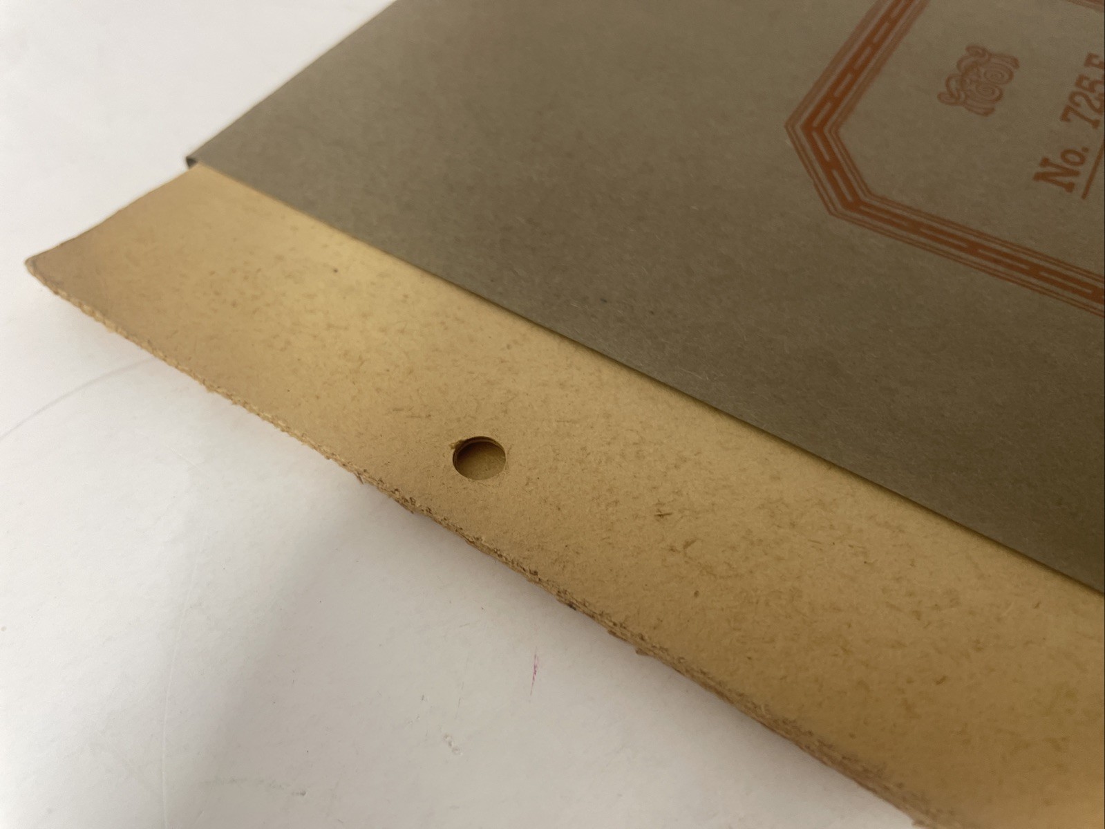 NOS No. 725-F Photo Album Black Filler Sheets 12 Total 2 Hole Punch Natural Age