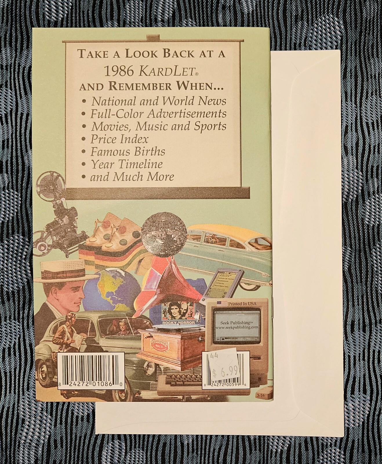NEW 1986 Remember When A Nostalgic Look Back In Time Booklet Envelope B-day Card