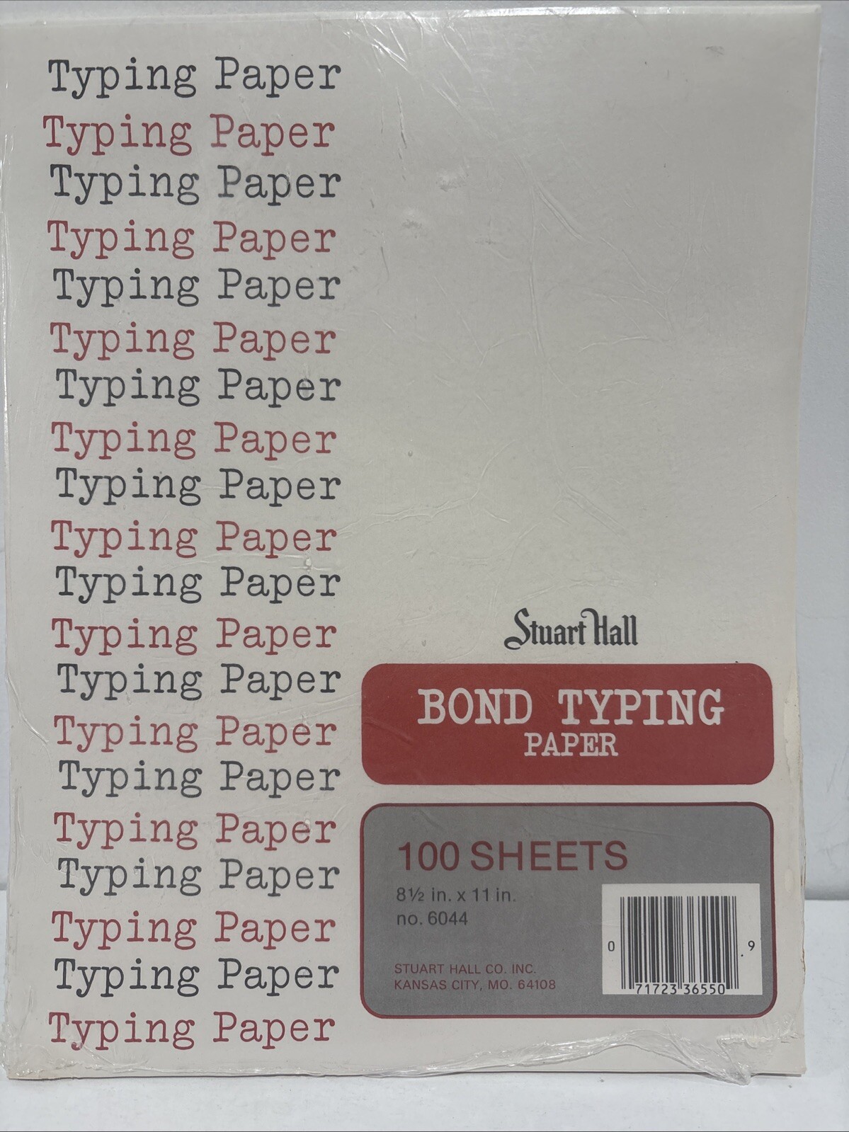 Stuart Hall Bond Typing Paper 100 Sheets NEW 8 1/2 X 11 #604 Vintage Sealed