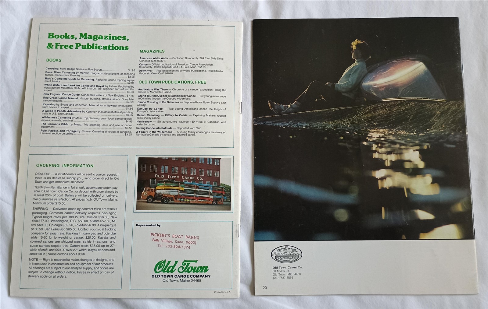 Vintage Old Town Canoe Company Lot Catalog Brochure 1977 1981 1982 1986