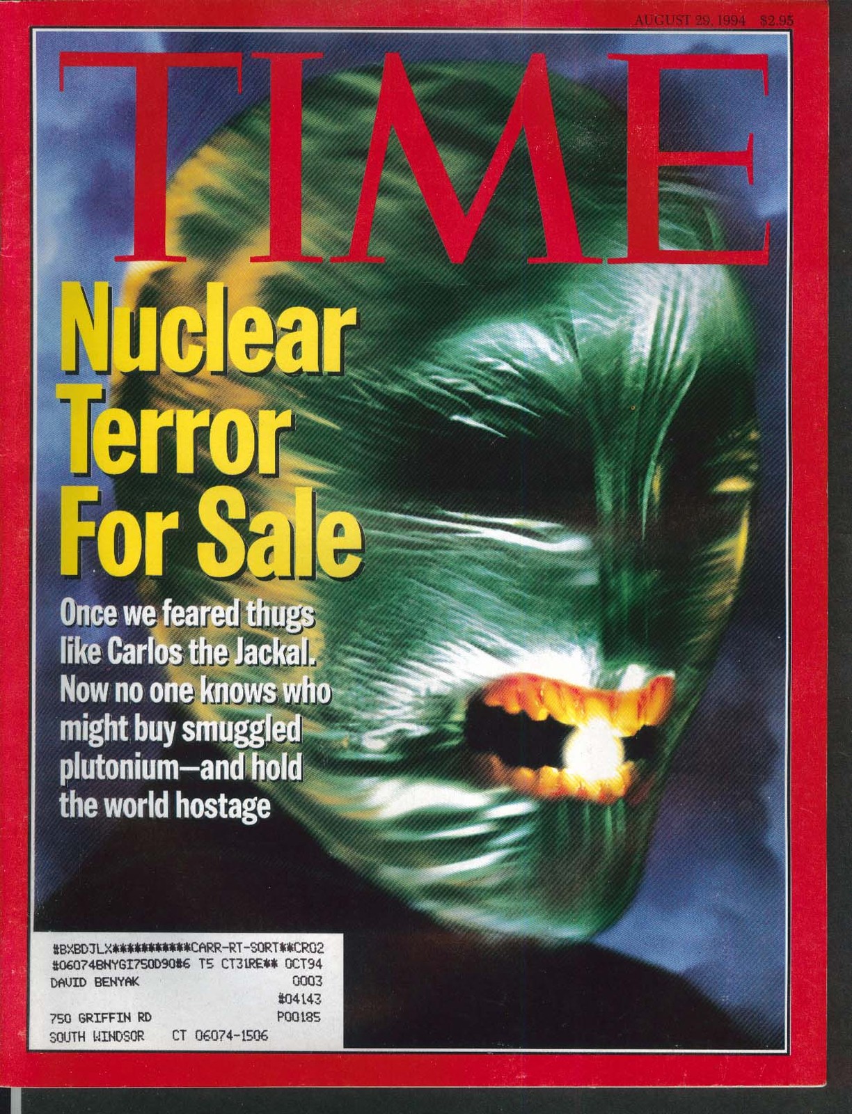 TIME Nuclear Terrorism Leon Panetta Bill Clinton NAACP OJ Simpson 8/29 1994