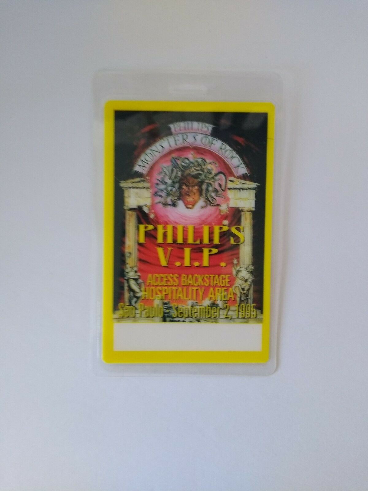 Monsters Of Rock Heavy Metal Music VIP Backstage Pass Ozzy Osbourne Alice Cooper