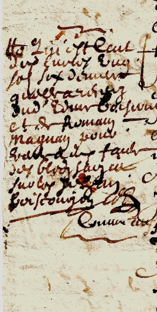1662 De COURVOL De LA BUSSIERE CHEVALIER BOISCOURJON FELIX Notarial Act
