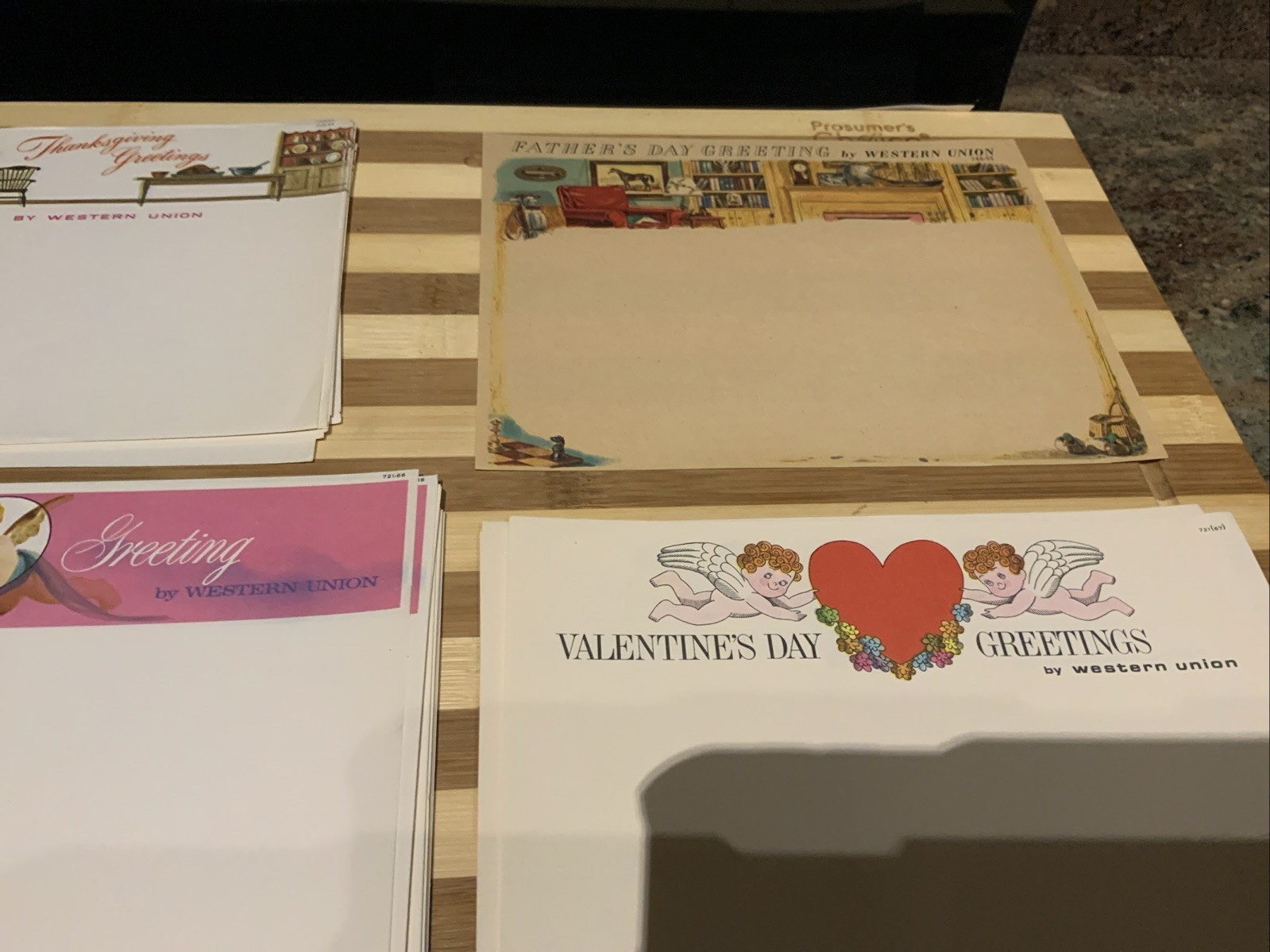 Vintage Lot Of 200+ Blank Western Union Holiday Telegram Forms 1955-1967 Unused