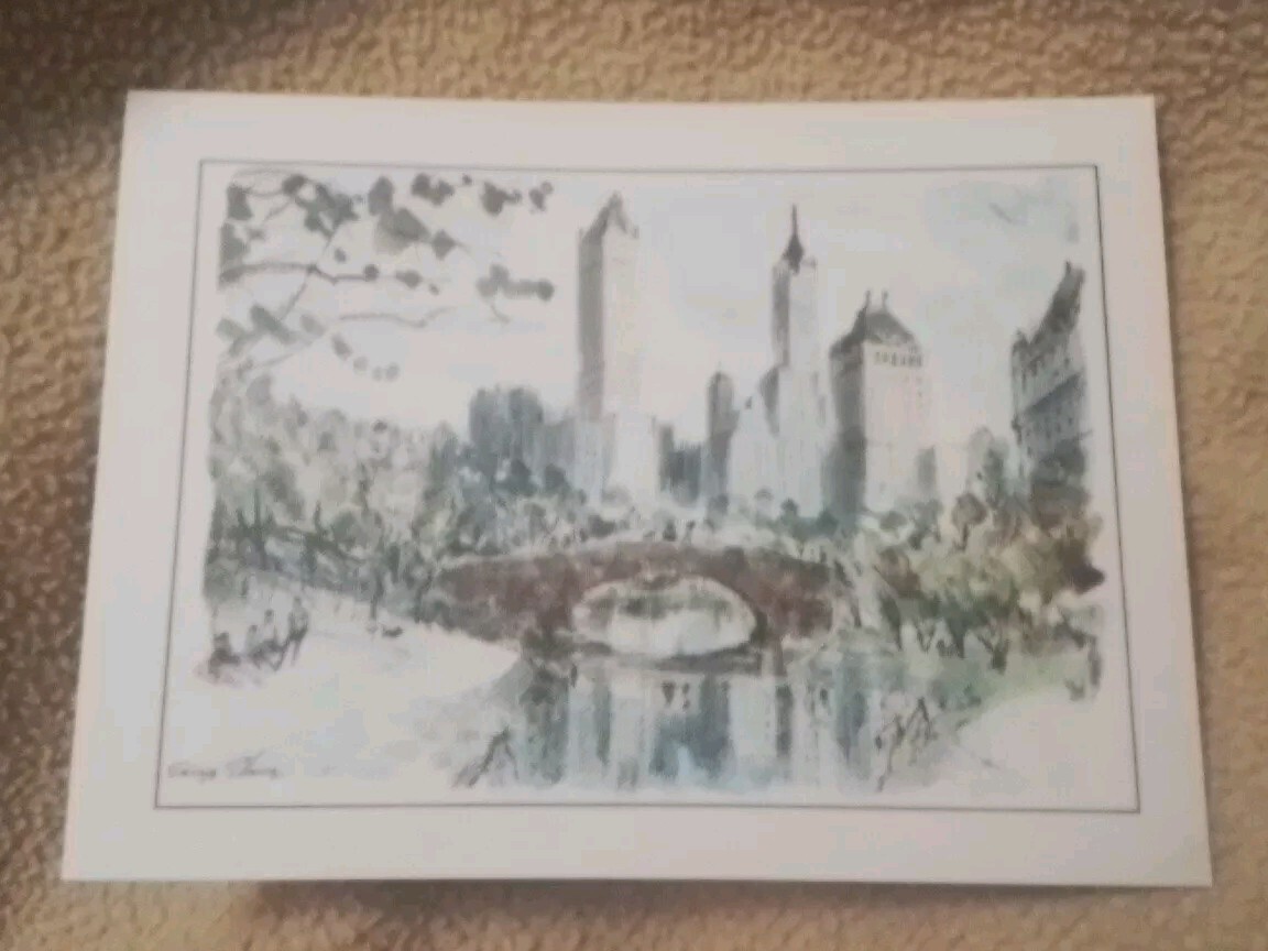 Six Vintage Tony the Tiger City Cards Prints New York City Central Park, Etc.