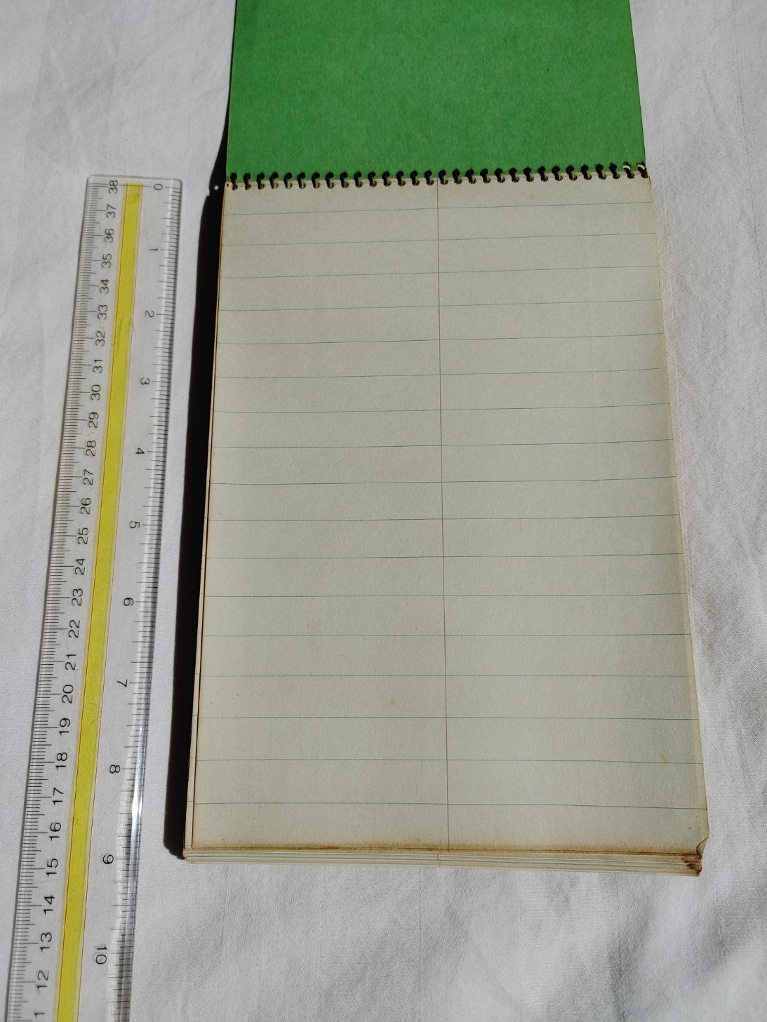 Vintage NATIONAL Brand 80 Leaf Tumbler Spiral Bound Lined Notebook 36-737 1970s