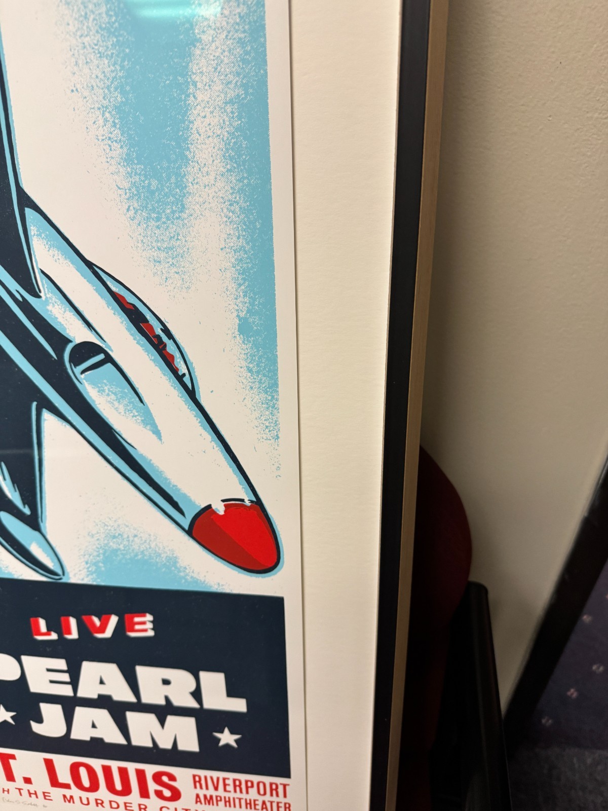 1998 Pearl Jam St Louis MO Ames Bros Concert Poster Screen Print Riverport