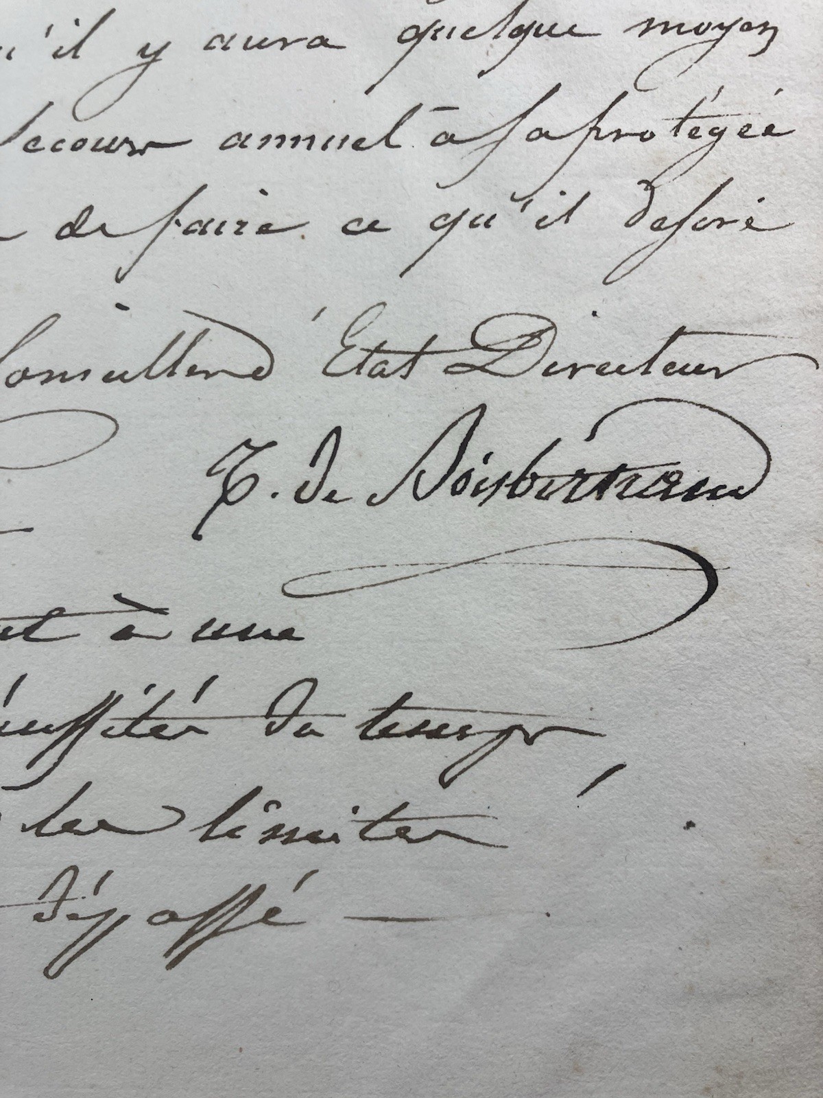 Etienne Tessiere De Boisbertrand 1829 Ministry Of The Interior Count Of Augier
