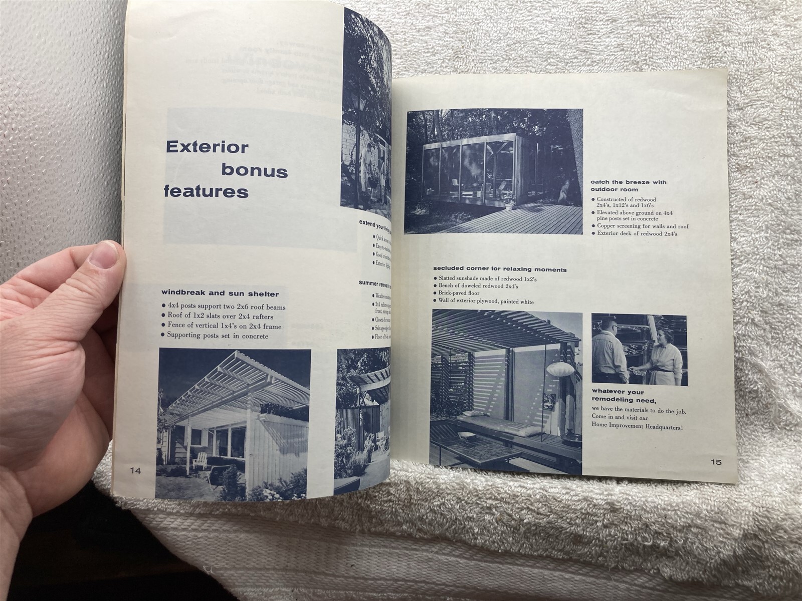1960’s Red White Blue Home Improvement Book No. 2 Homes Exterior Popular Home