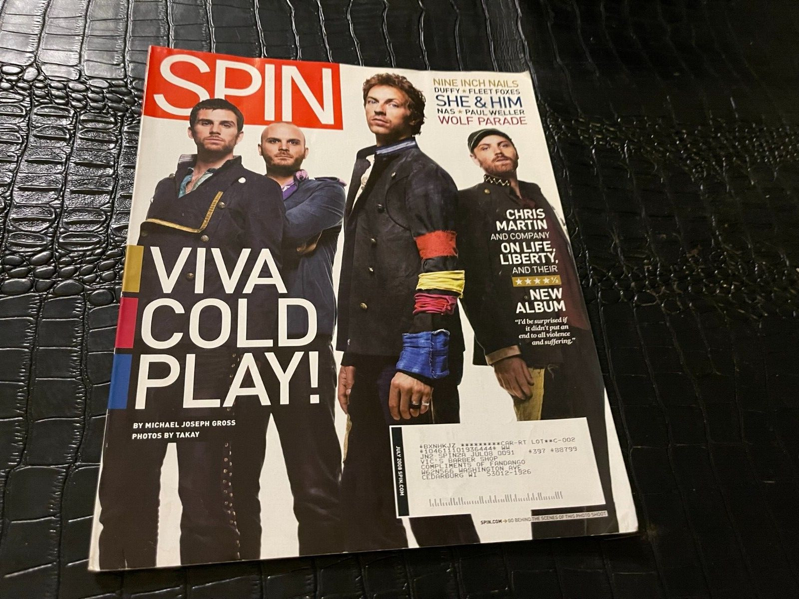 MAY 2008 SPIN music magazine COLD PLAY – NINE INCH NAILS