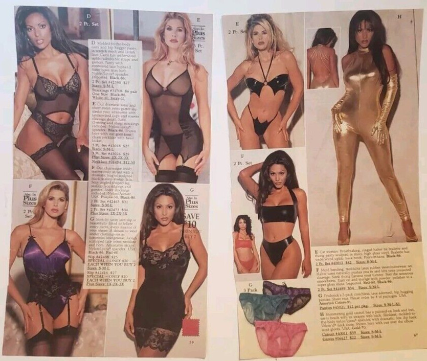 Vintage Women’s Bra Panties Lingerie Underwear 2 Pages 2-sided Catalog Print Ads
