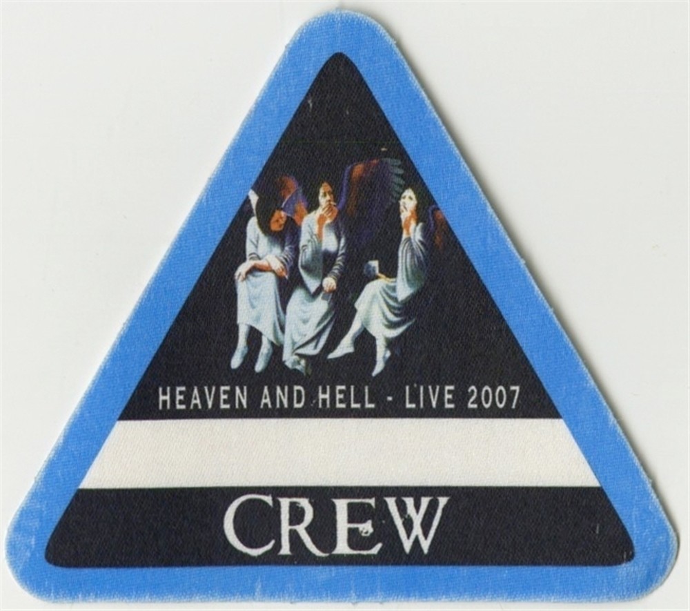 Heaven And Hell 2007 concert tour Working Crew Backstage Pass – Black Sabbath