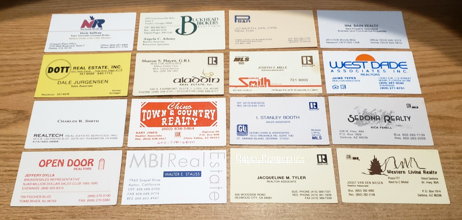 🔥 LOT of 100 REALTOR/REALTY Related BUSINESS CARDS for BUSINESS CARD COLLECTION