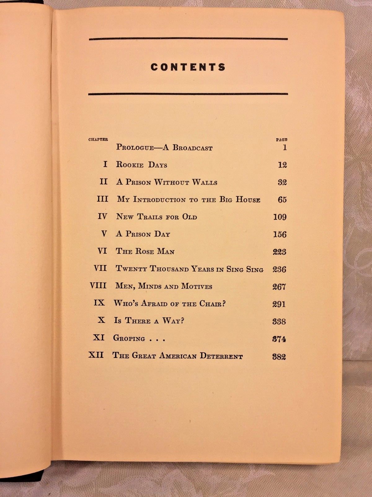 20000 Years in Sing Sing by Warden Lewes Lawes 1st Edition 1932 w/ Dust Cover