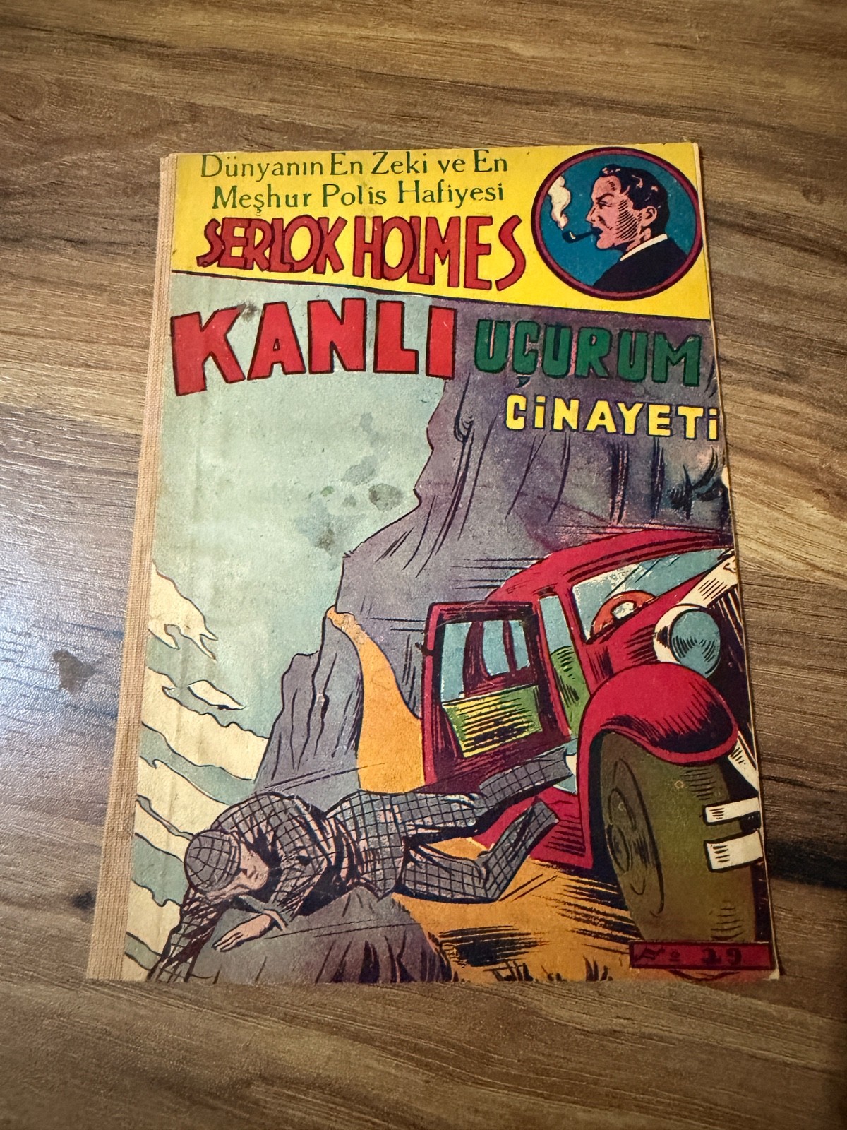 1950s Turkish Sherlock Holmes Kanli Ucurum Cinayeti Rare Vintage Crime Book