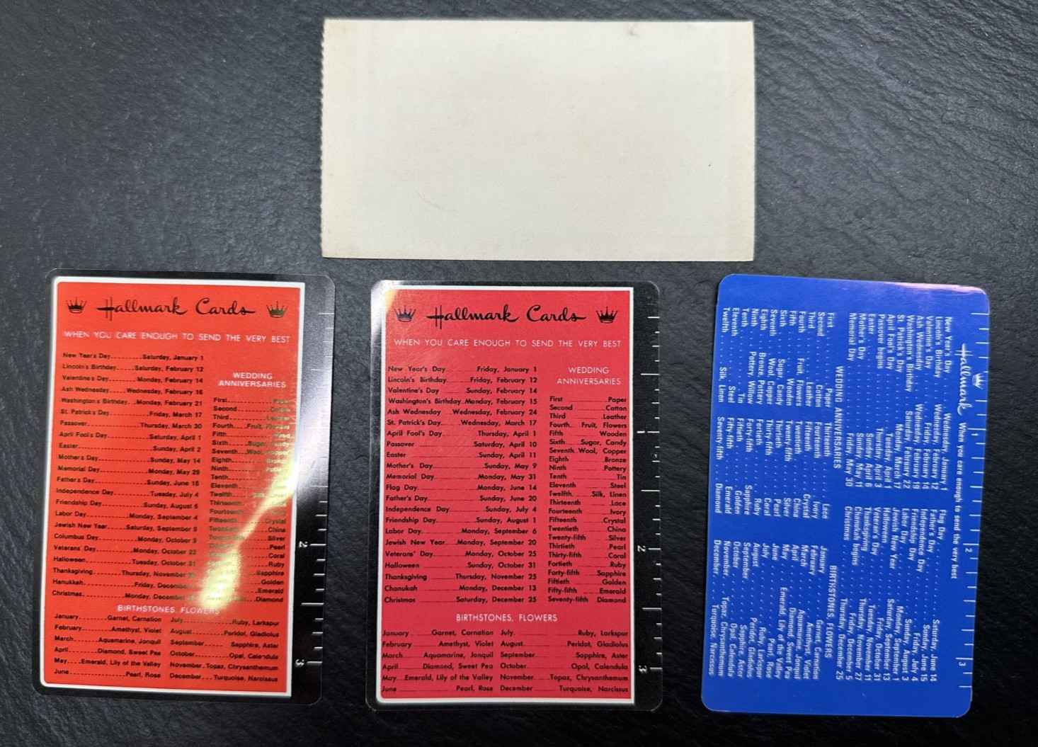1930’S-1970’S ASSORTED RECEIPTS, BUSINESS CARDS, POCKET CALENDARS + FP373