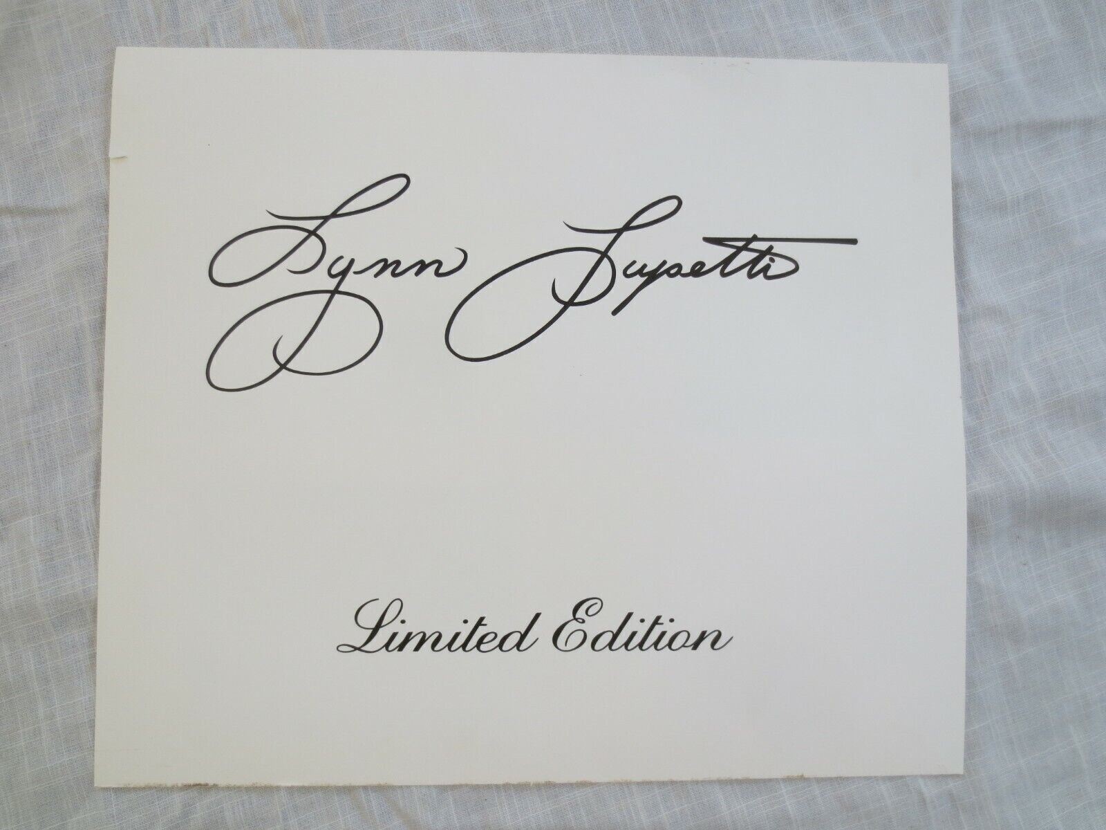AUTHENTIC “A BETTER PLACE TO LIVE” BY LYNN LUPETTI SIGNED & NUMBERED LITHOGRAPH