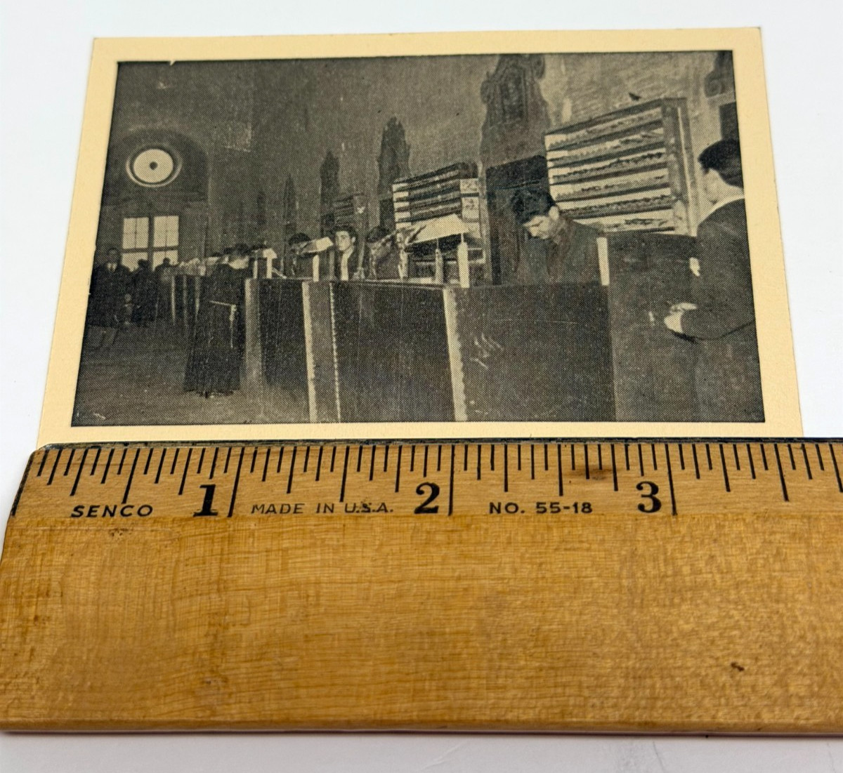 1920-1930’s MONASTERY LEATHER SCHOOL Florence Italy Business Card