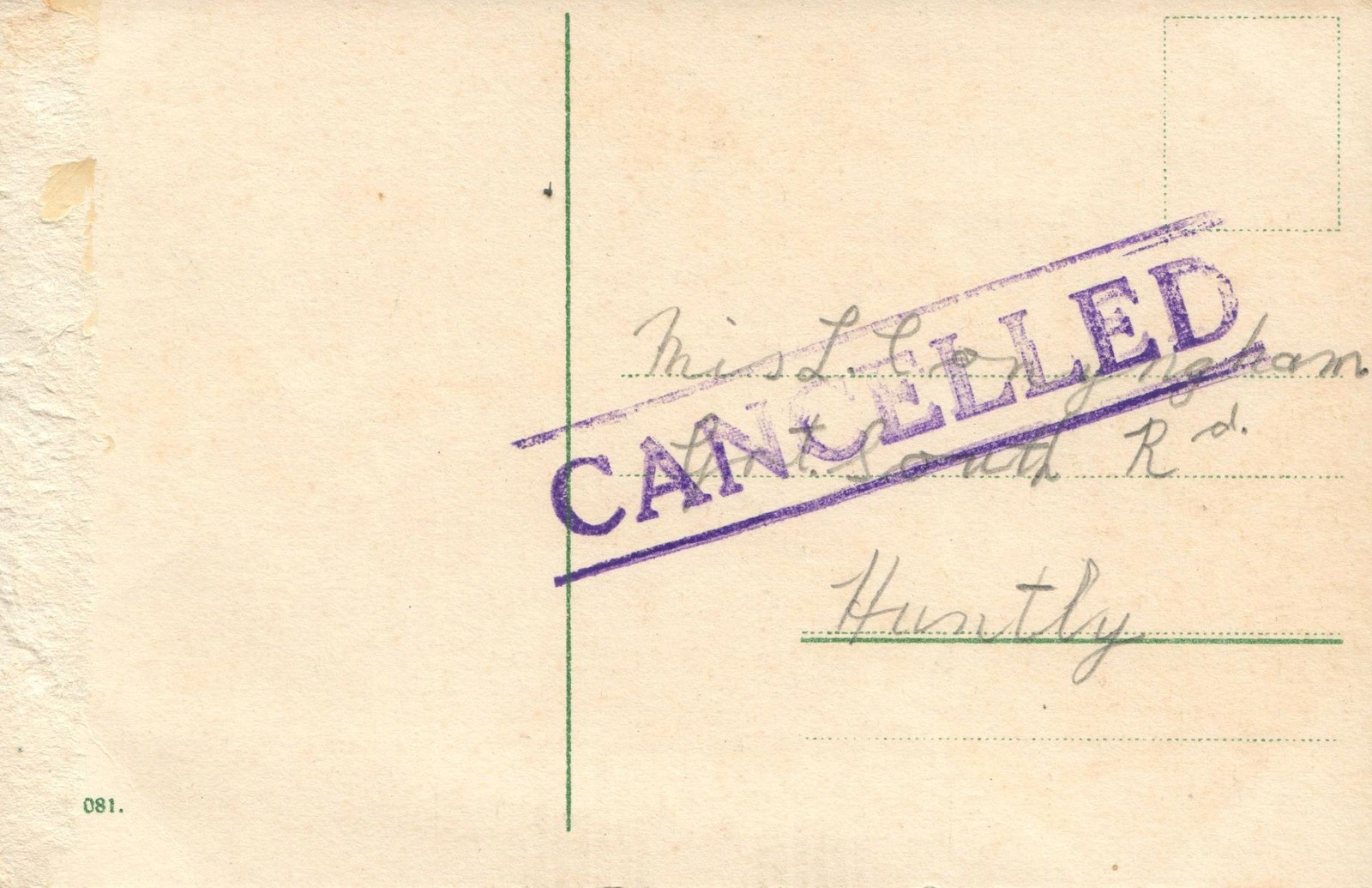 Pretty EARLY 1900’s Handmade Antique Stipple Painting Stock Flowers POSTCARD