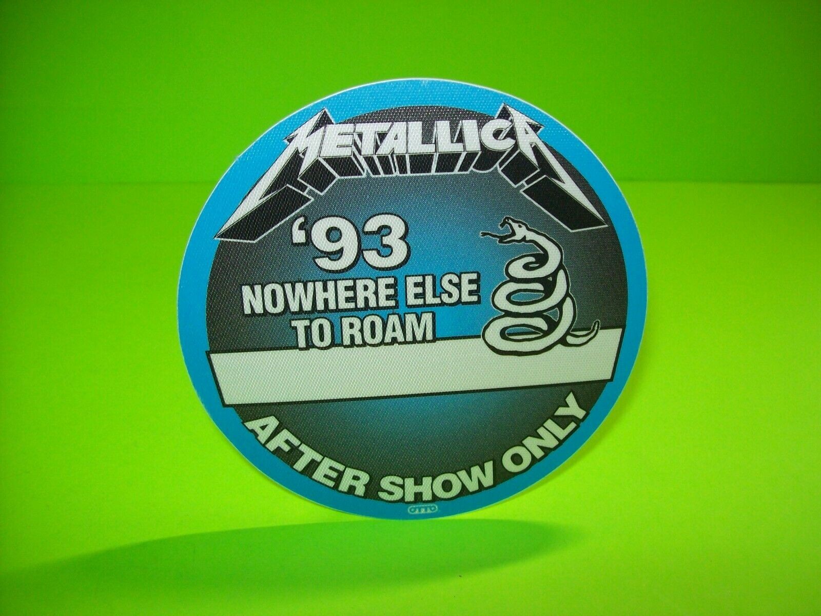 Metallica Backstage Pass Original 1993 Hard Rock Metal Music Gift After Show