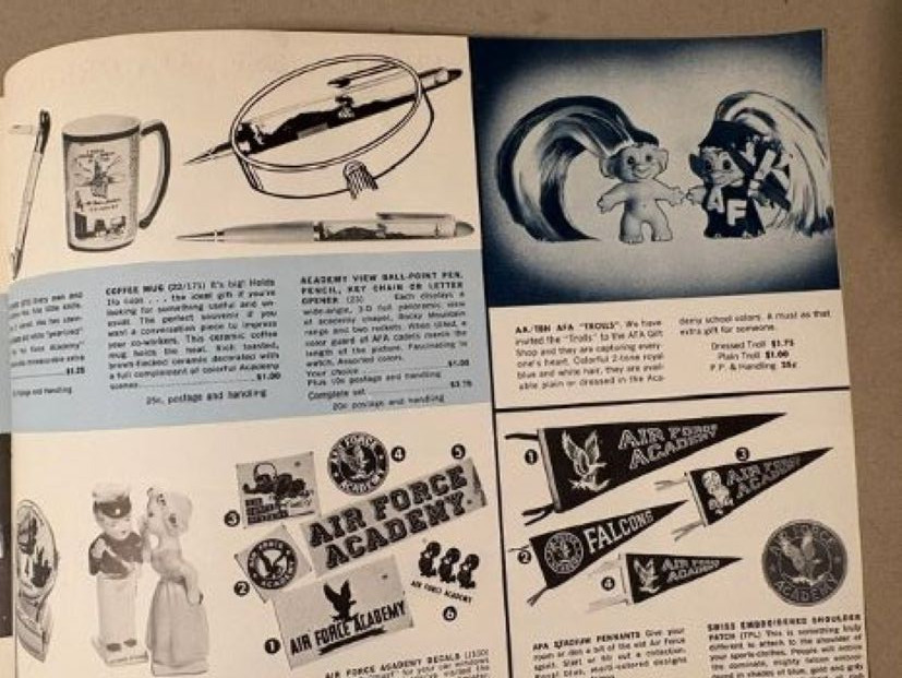 AFA Air Force Academy Athletic Association Gift & Souvenir 1950’s catalog – RARE