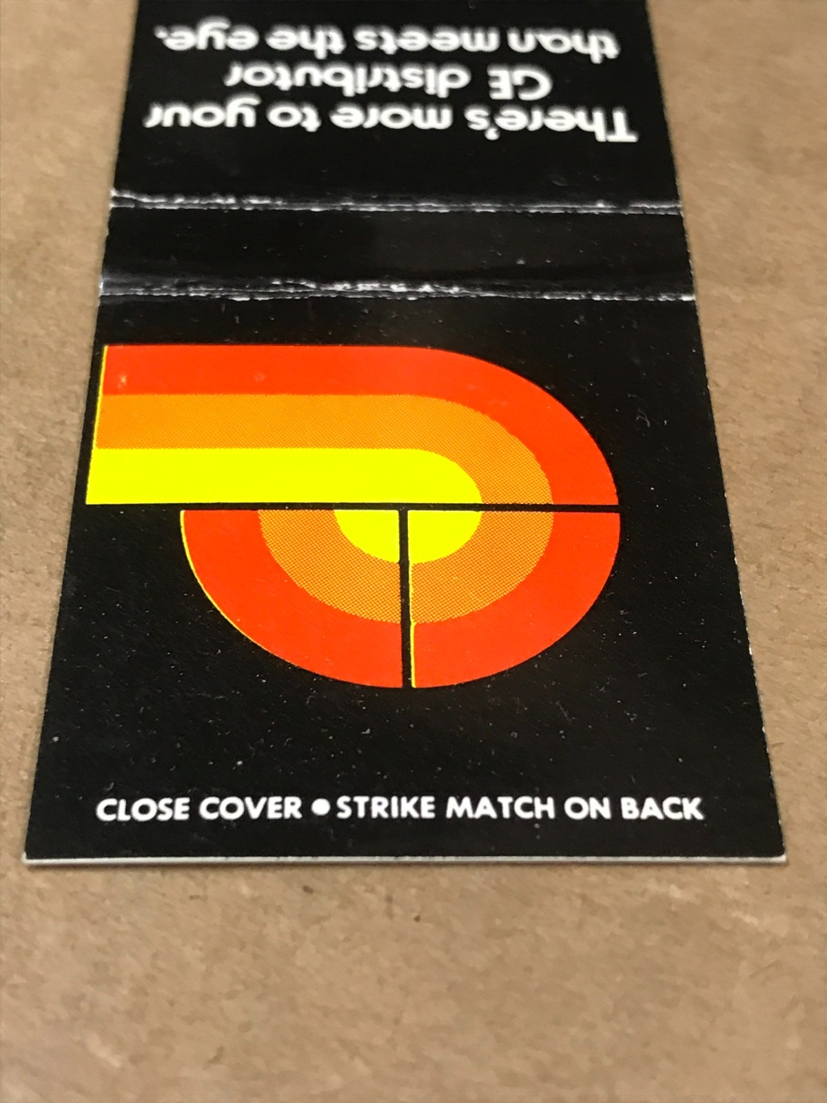 Vintage General Electric Distributers – Matchcover, Matchbook