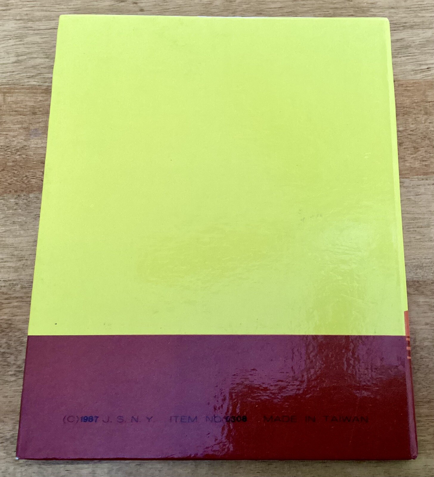 VTG 1987 JSNY Telephone/Address Book, EARTH-SHAKING NUMBERS, Taiwan