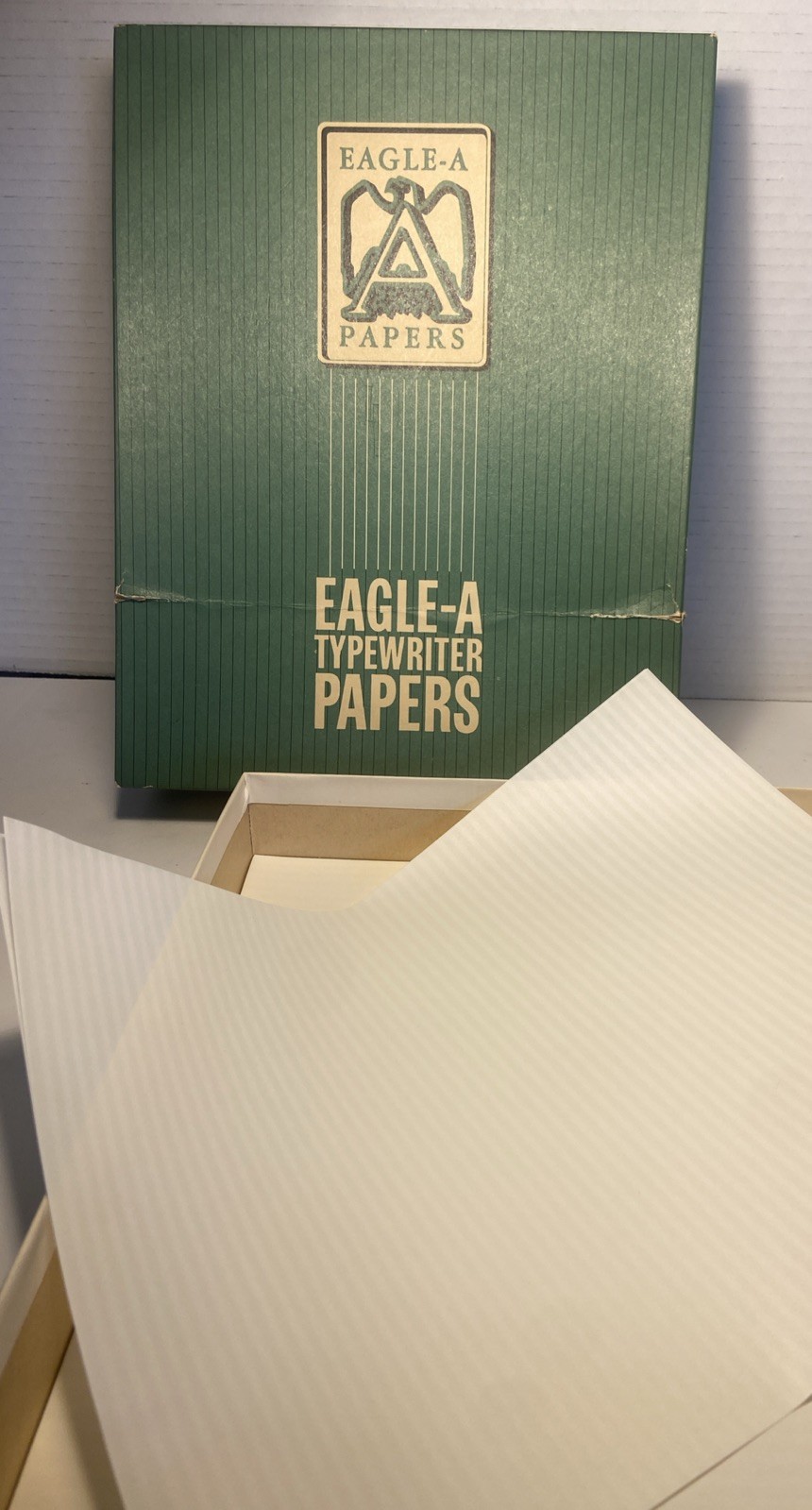 Eagle A Typewriter Paper Trojan Onion Skin F409C 8.5 x 11” -SET 68 Sheets W/ BOX