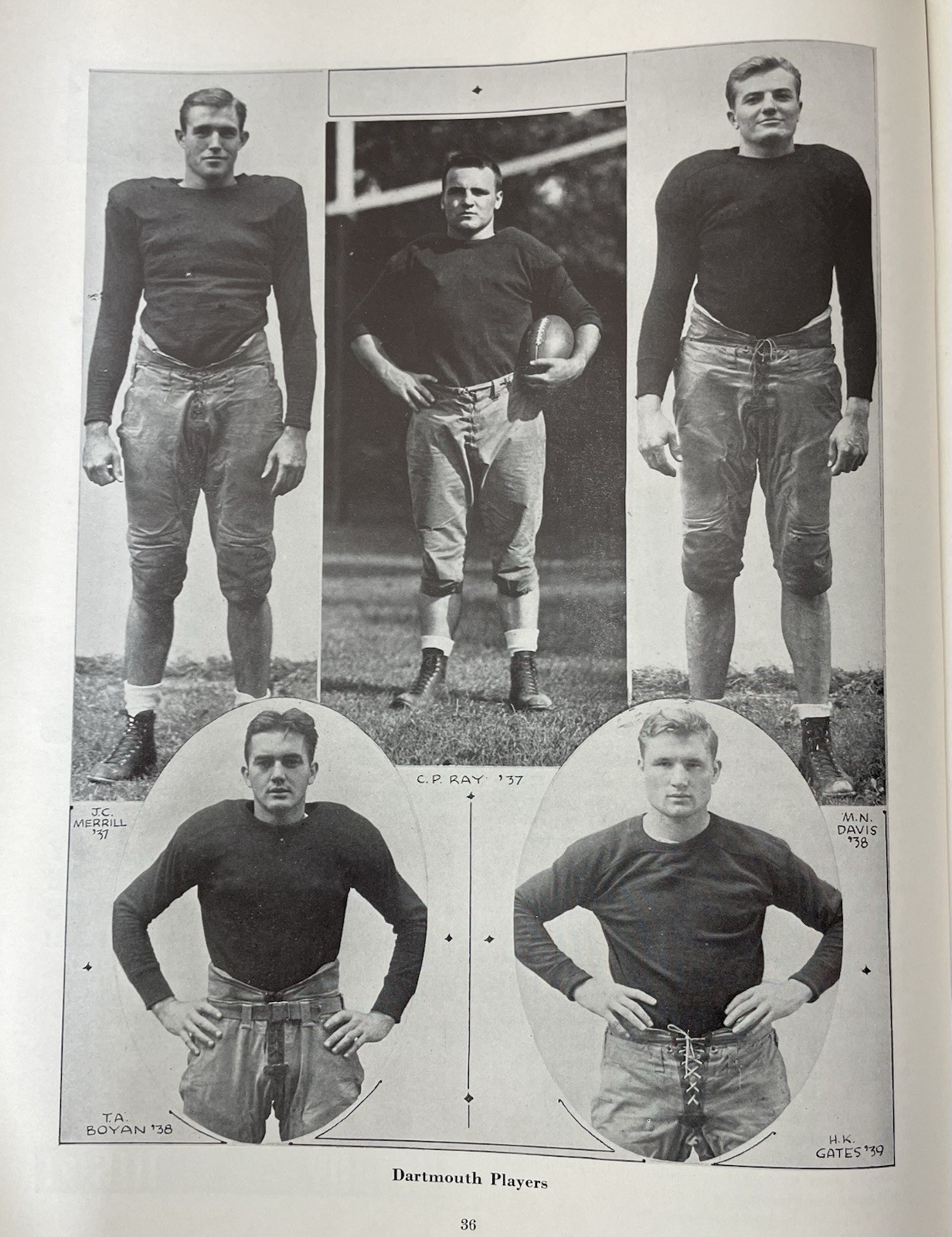 1936 FOOTBALL PROGRAM HARVARD CRIMSON Vs. DARTMOUTH INDIANS BIG GREEN IVY LEAGUE