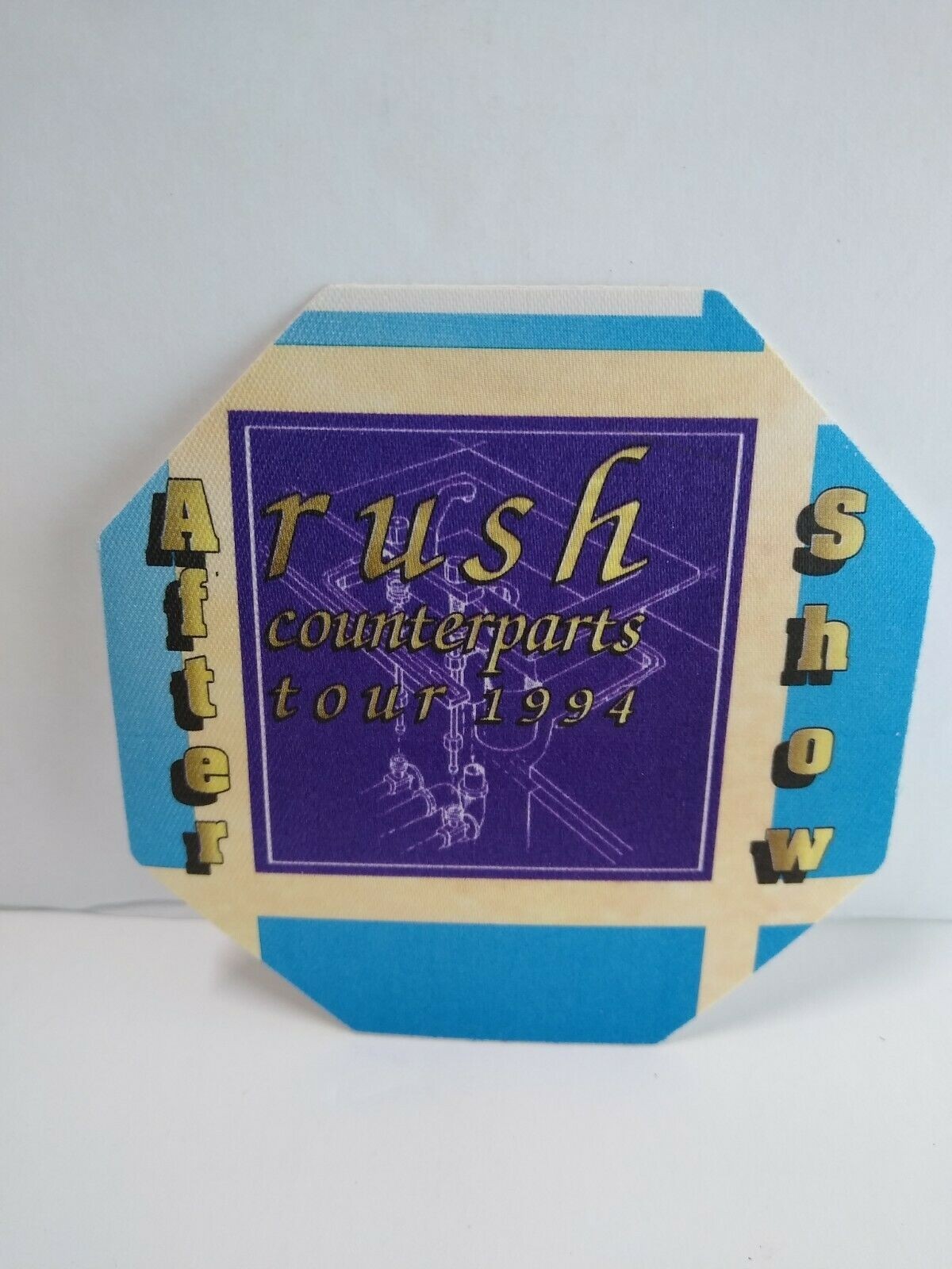 Rush Counterparts Backstage Pass Original 1994 Hard Rock Music After Show Blue