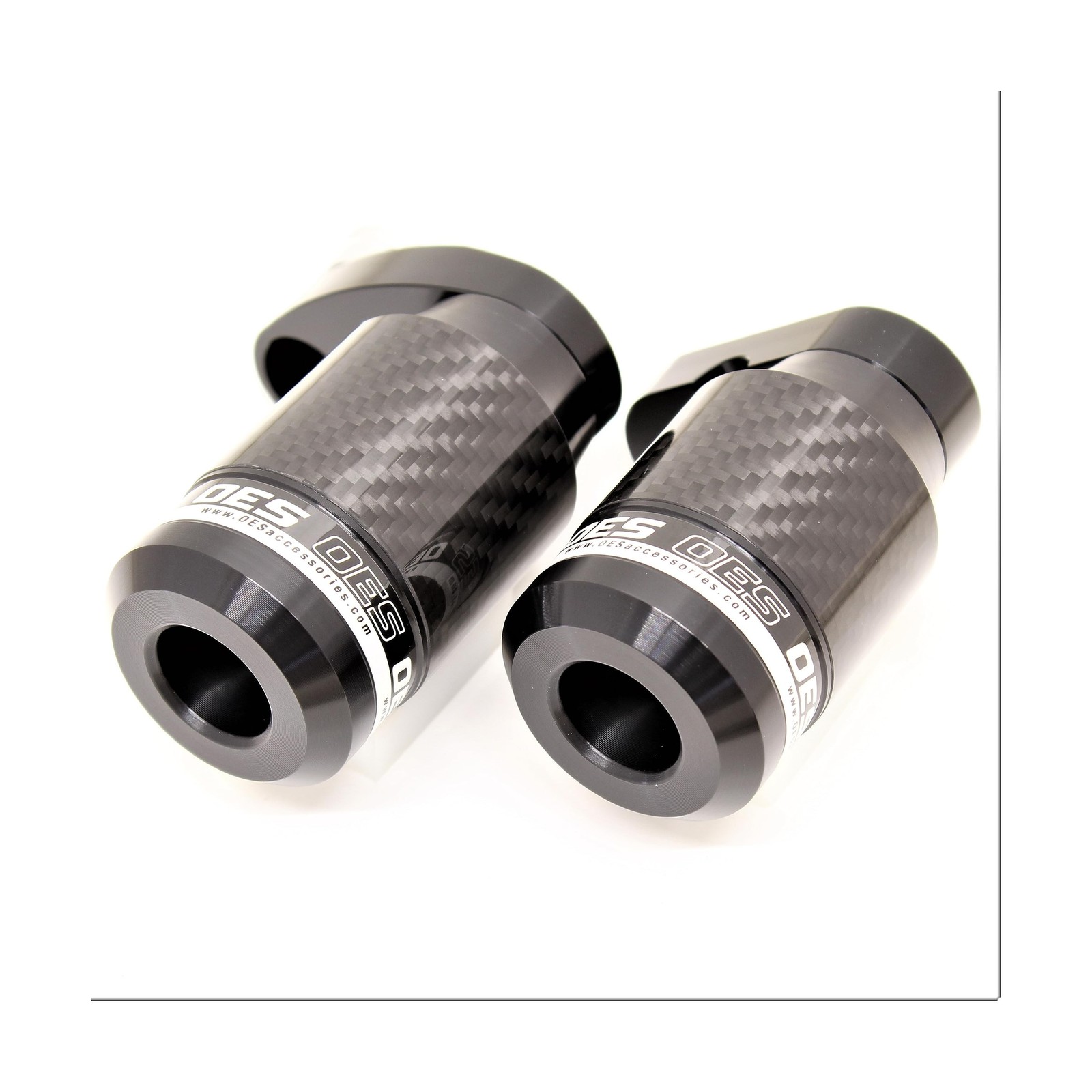 OES No Cut Carbon Frame Sliders for 2024 2025 ZX6R 636 (White) White
