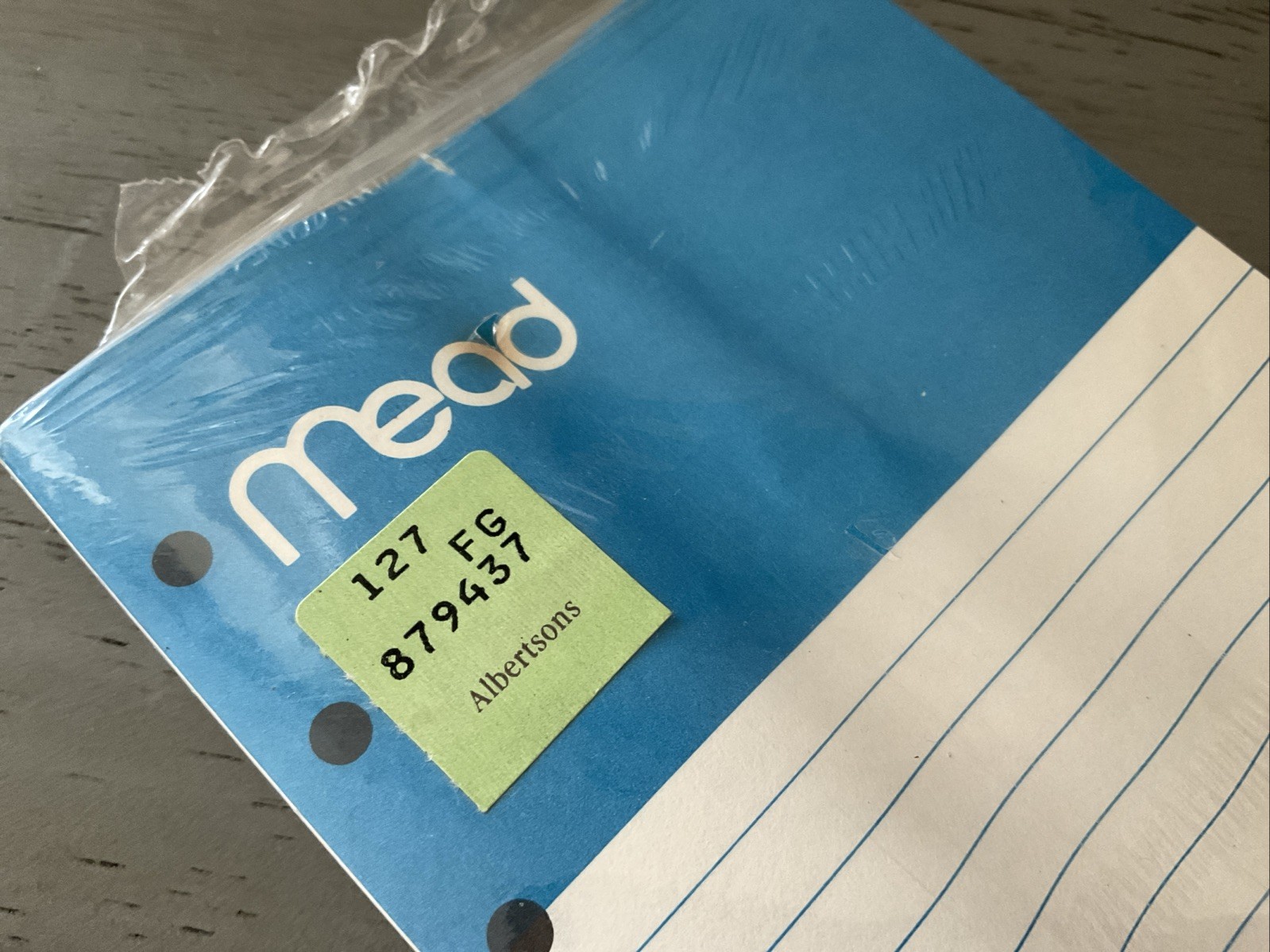 VTG Mead Memo Book Refill Lined 6 Ring Loose Leaf Paper 80 Sheets NOS 46534