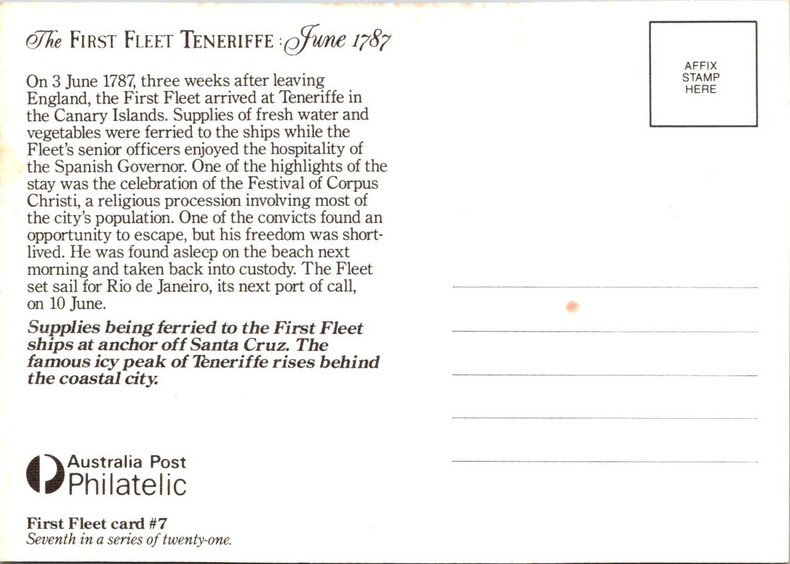 (1273) 24-7-2025 – Australia – selection of 5 early maxicard (First Fleet) B