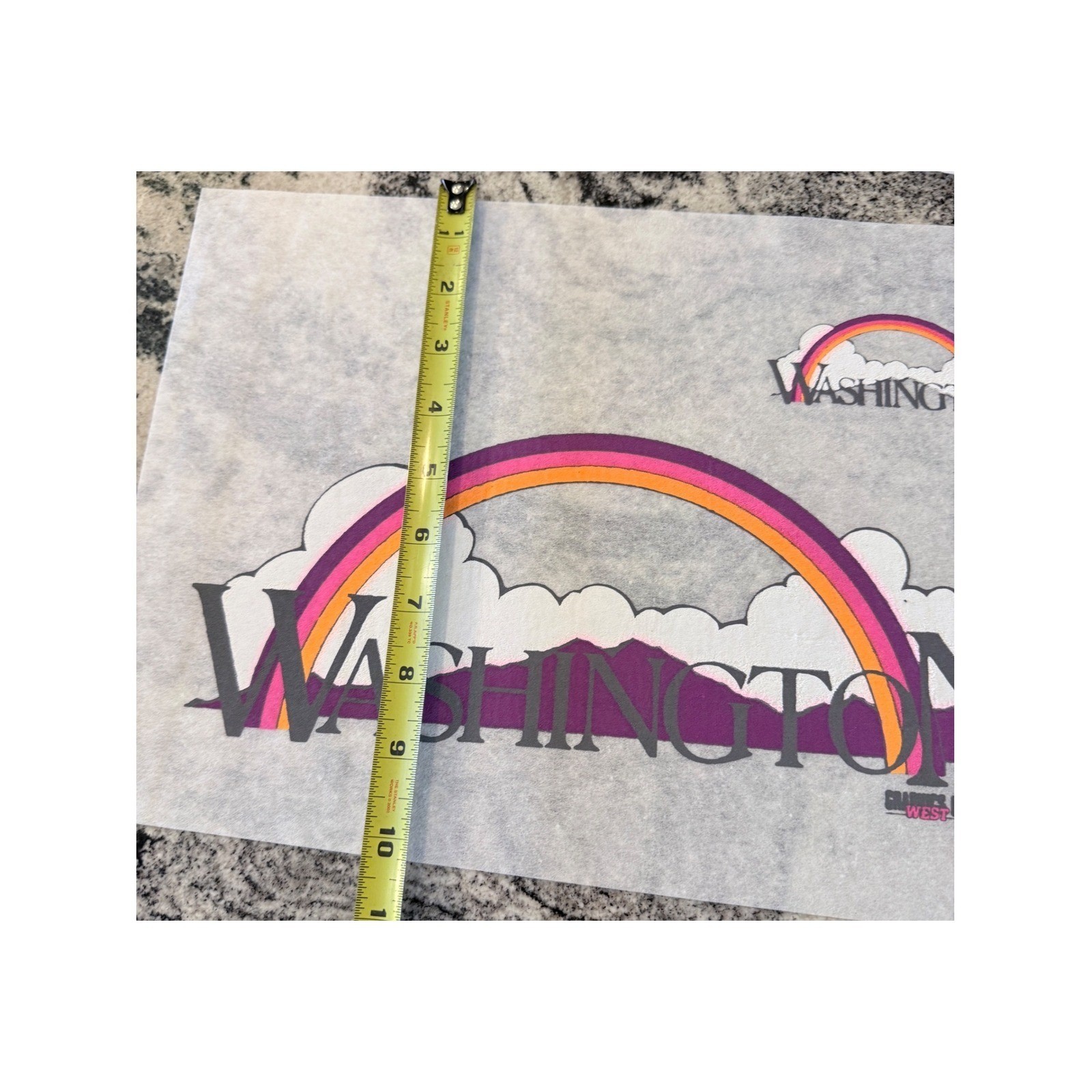 Vintage 80s Graphics West Surf Beach Heat Transfer Lot Pacific Wave California